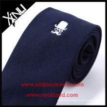 Chinese Tie Manufacturer Men Wholesale Silk Short Embroidered Neckties